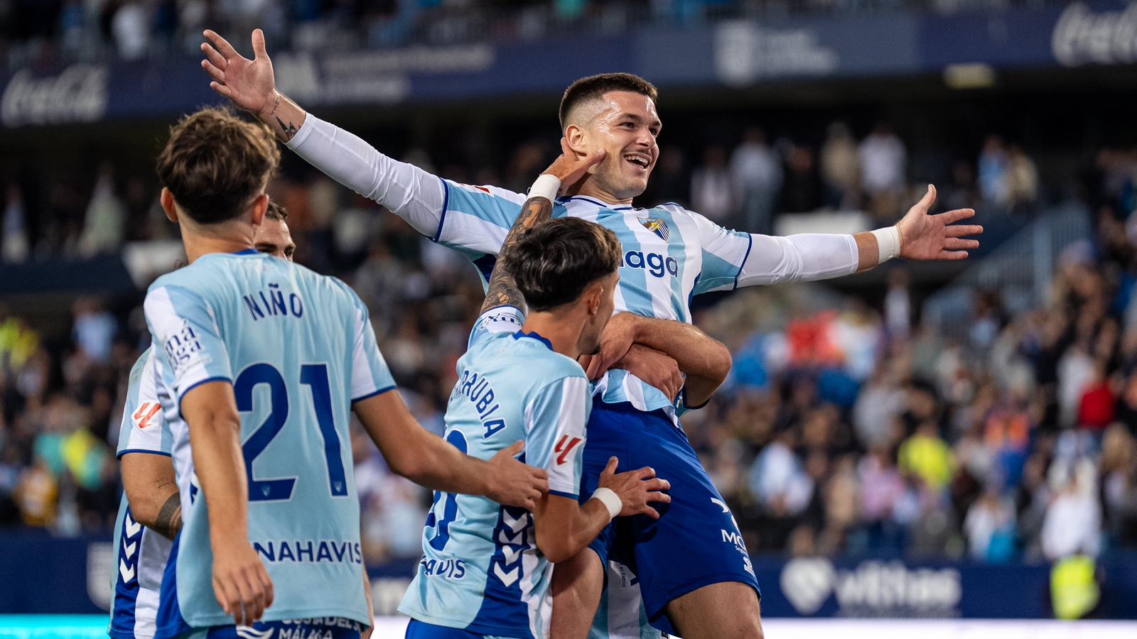 El Málaga arrancará 2026 en el playoff de equipos más goleadores de Segunda