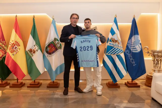 El Málaga CF renueva a Rafita hasta 2029