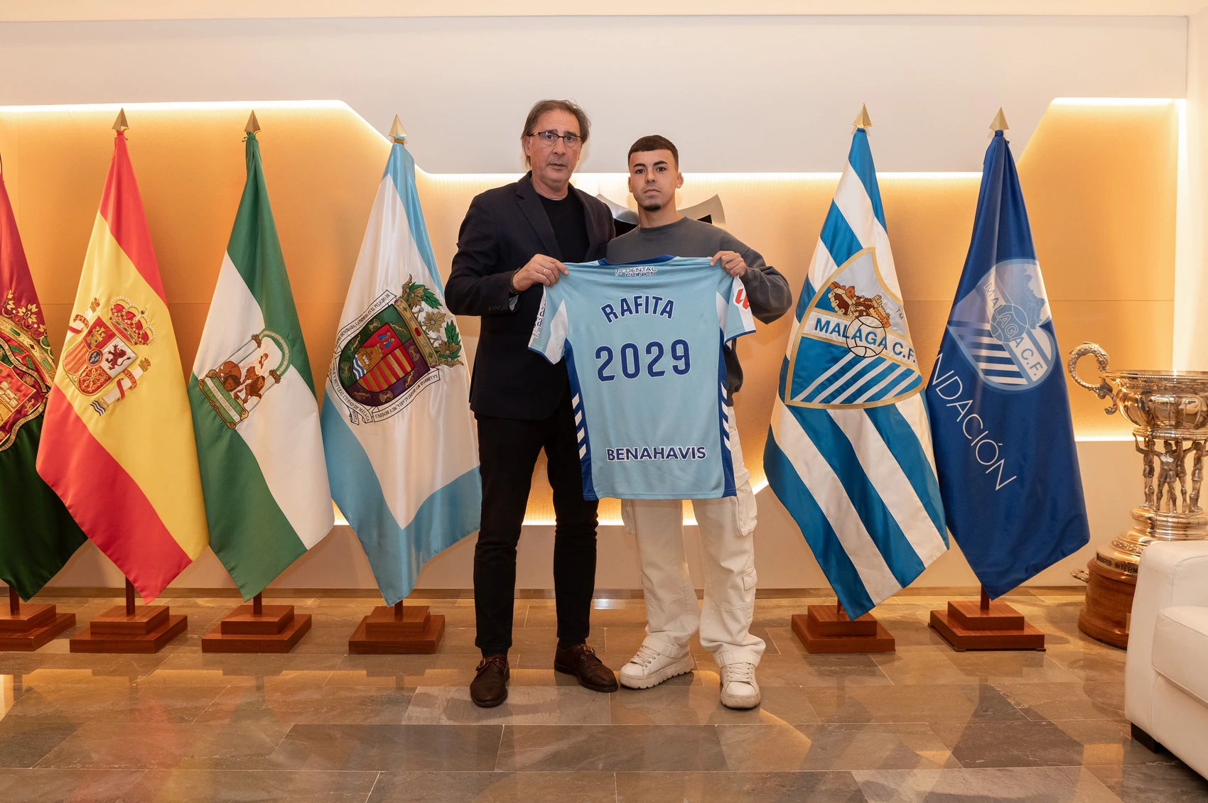 El Málaga CF renueva a Rafita hasta 2029
