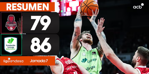 Este es el resumen de Casademont Zaragoza 79 - 86 Unicaja