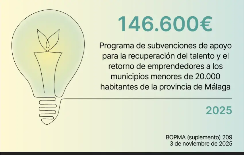 Subvención emprendedores Diputación de Málaga