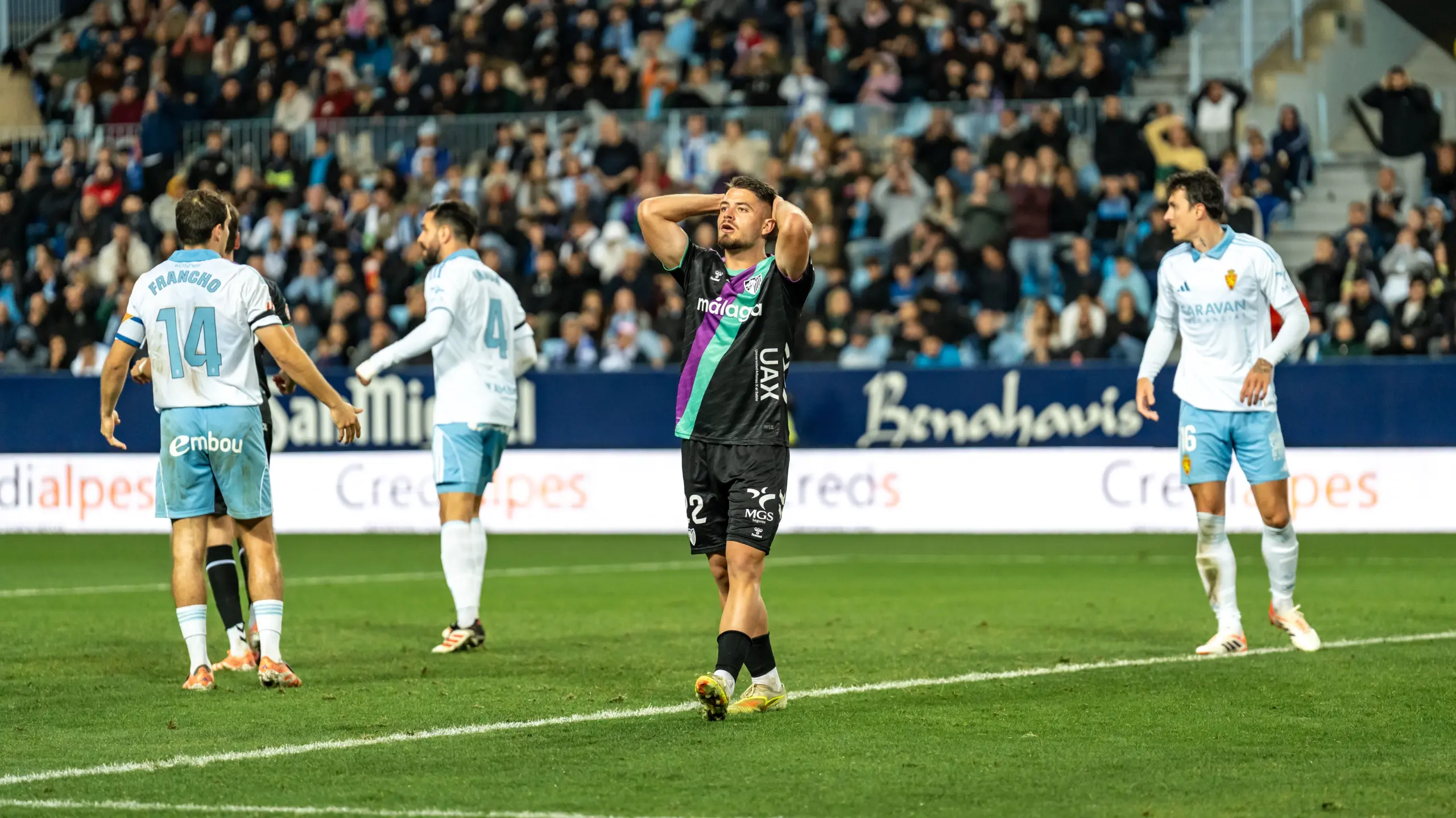 Fútbol 5 El Pizarrón: El Zaragoza duplicó en pases buenos al Málaga