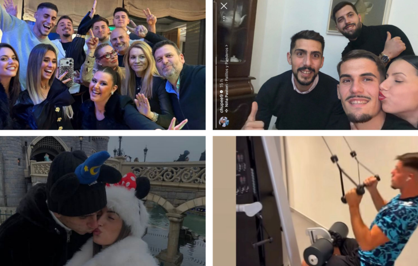 Roberto, Chupete, Izan Merino y Montero han sido algunos de los jugadores del Málaga CF que han compartido su Nochebuena