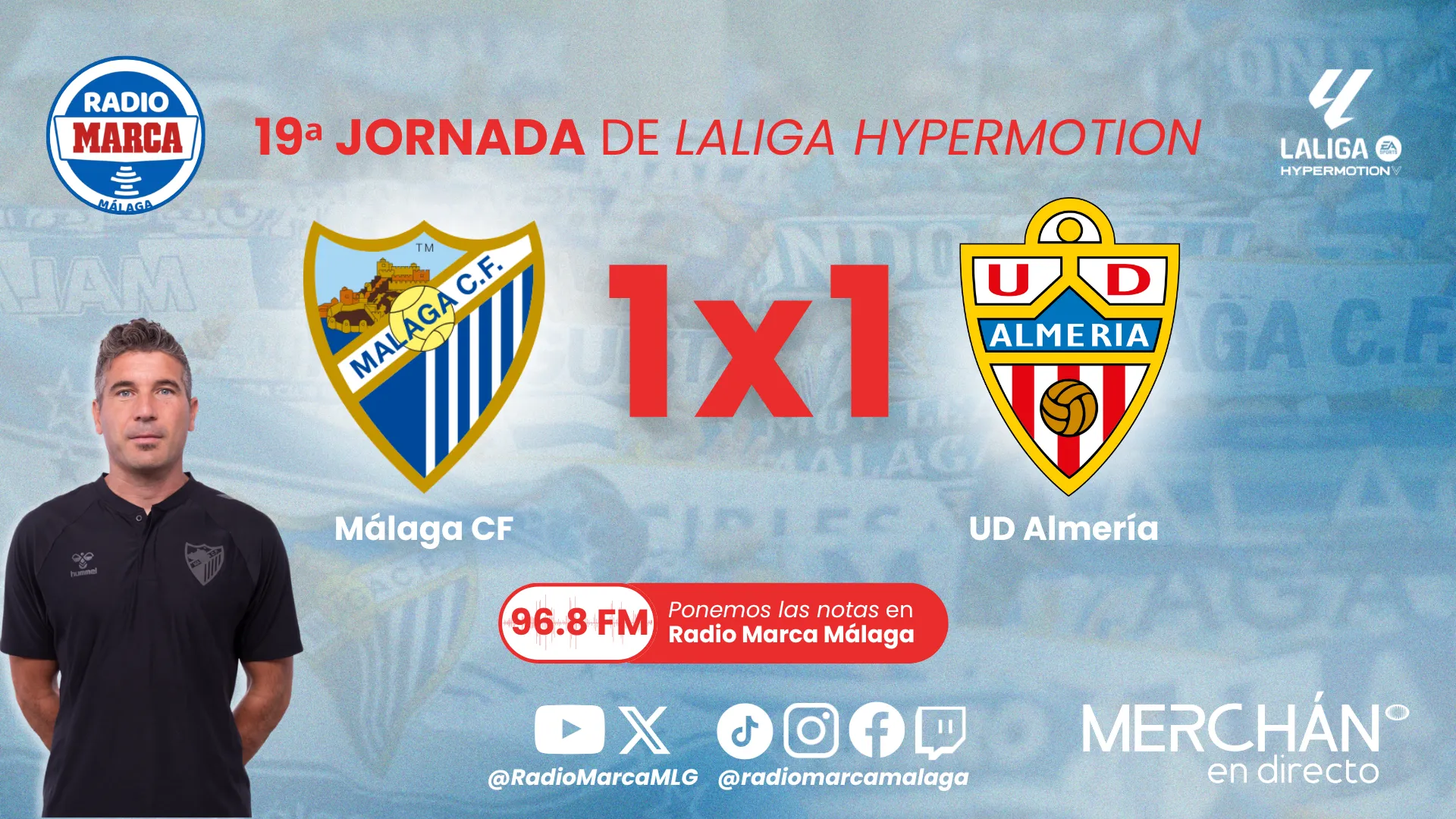 Este es el 1x1 y las notas del Málaga CF ante la UD Almería