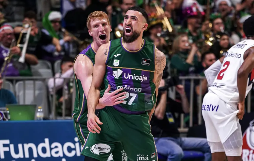 Chris Duarte, líder en el Unicaja y MVP de la Jornada 11 en la Liga Endesa