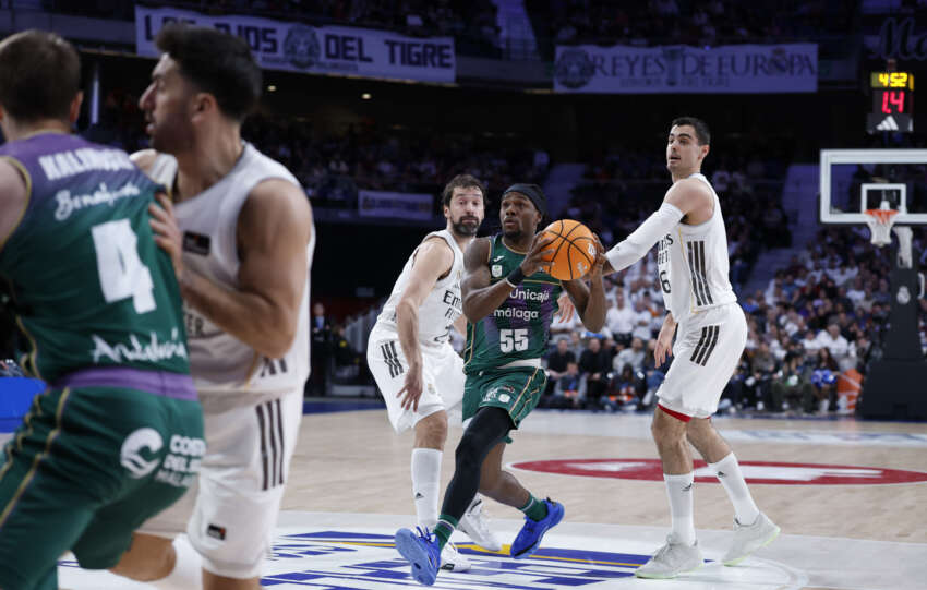 Las estadísticas de la derrota del Unicaja ante el Real Madrid