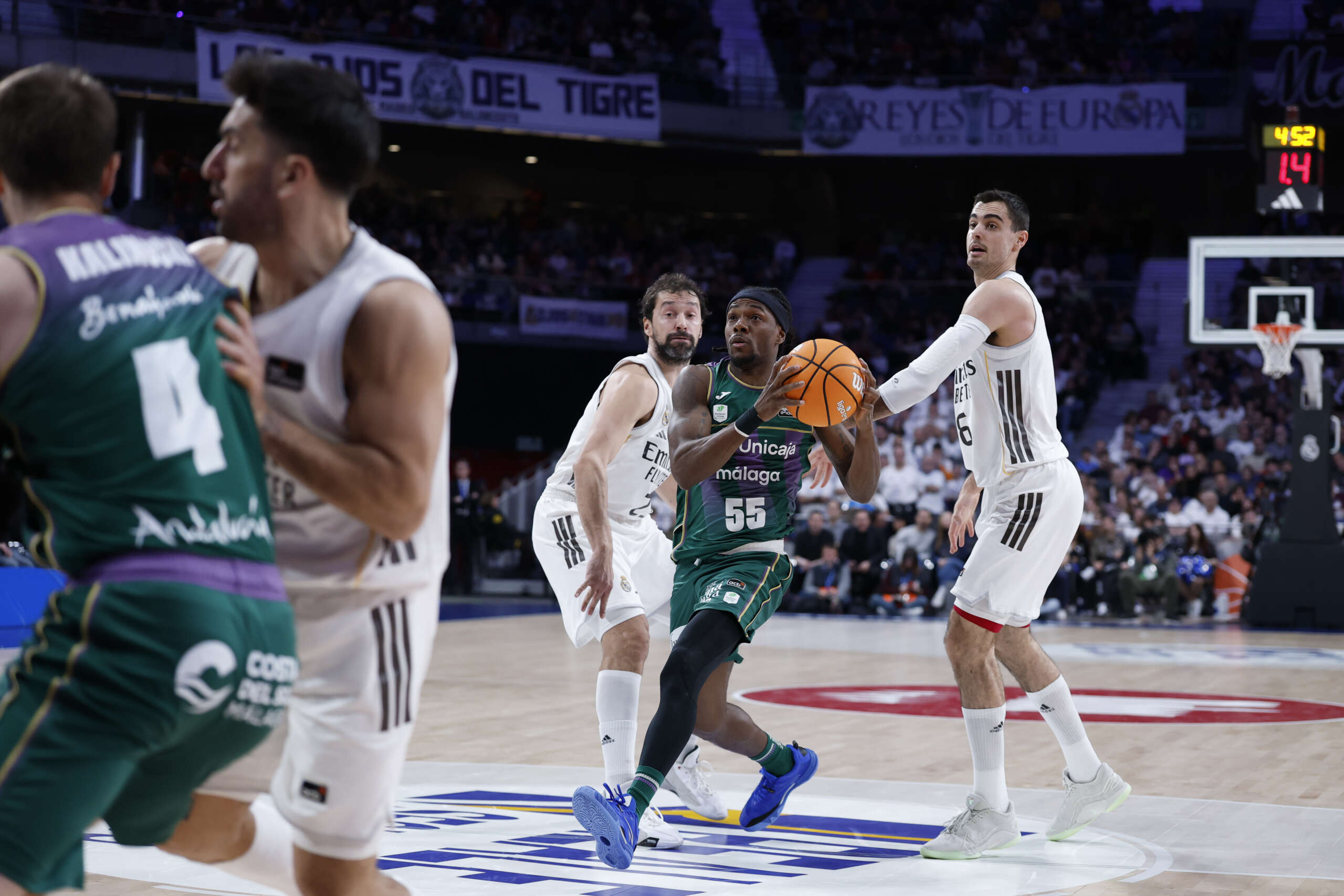 Las estadísticas de la derrota del Unicaja ante el Real Madrid