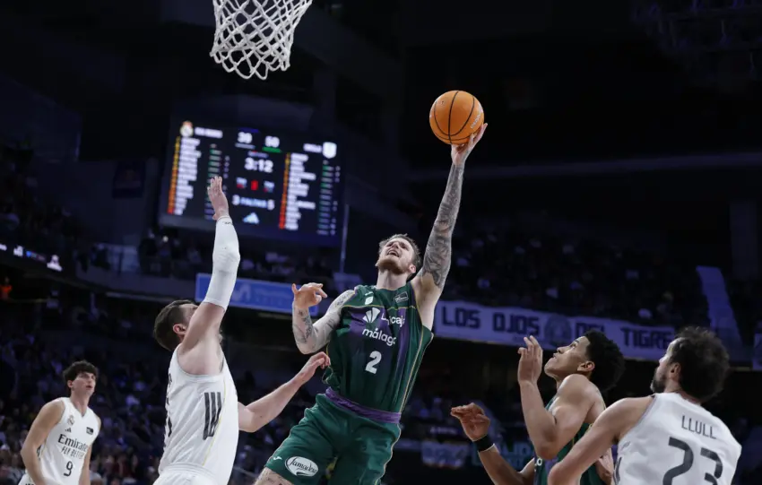 Del dominio al desplome: el Unicaja se congela tras el descanso en Madrid