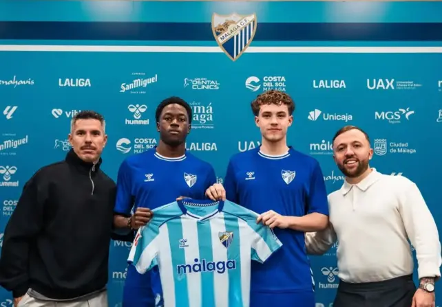 El Málaga CF pone a prueba a dos jóvenes promesas internacionales a su cantera