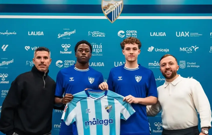 El Málaga CF pone a prueba a dos jóvenes promesas internacionales a su cantera