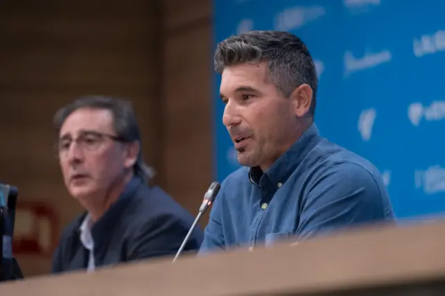 Funes atendió a los compañeros de "Gol a Gol" en Canal Sur después de la gran victoria lograda en el derbi ante la UD Almería.