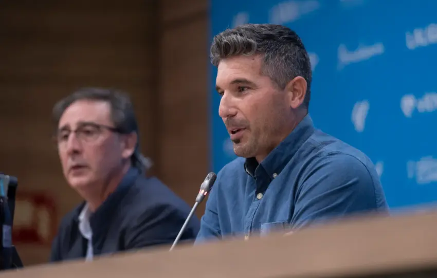 Funes atendió a los compañeros de "Gol a Gol" en Canal Sur después de la gran victoria lograda en el derbi ante la UD Almería.