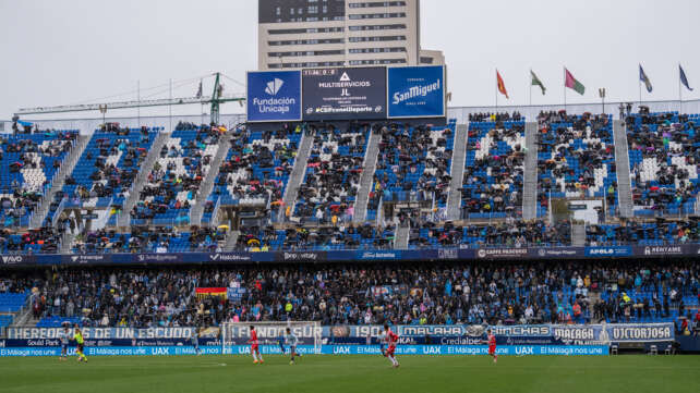 Nueva denuncia de LaLiga ante cánticos ofensivos en La Rosaleda