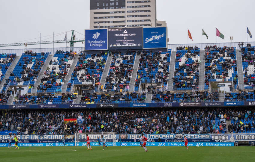 Nueva denuncia de LaLiga ante cánticos ofensivos en La Rosaleda