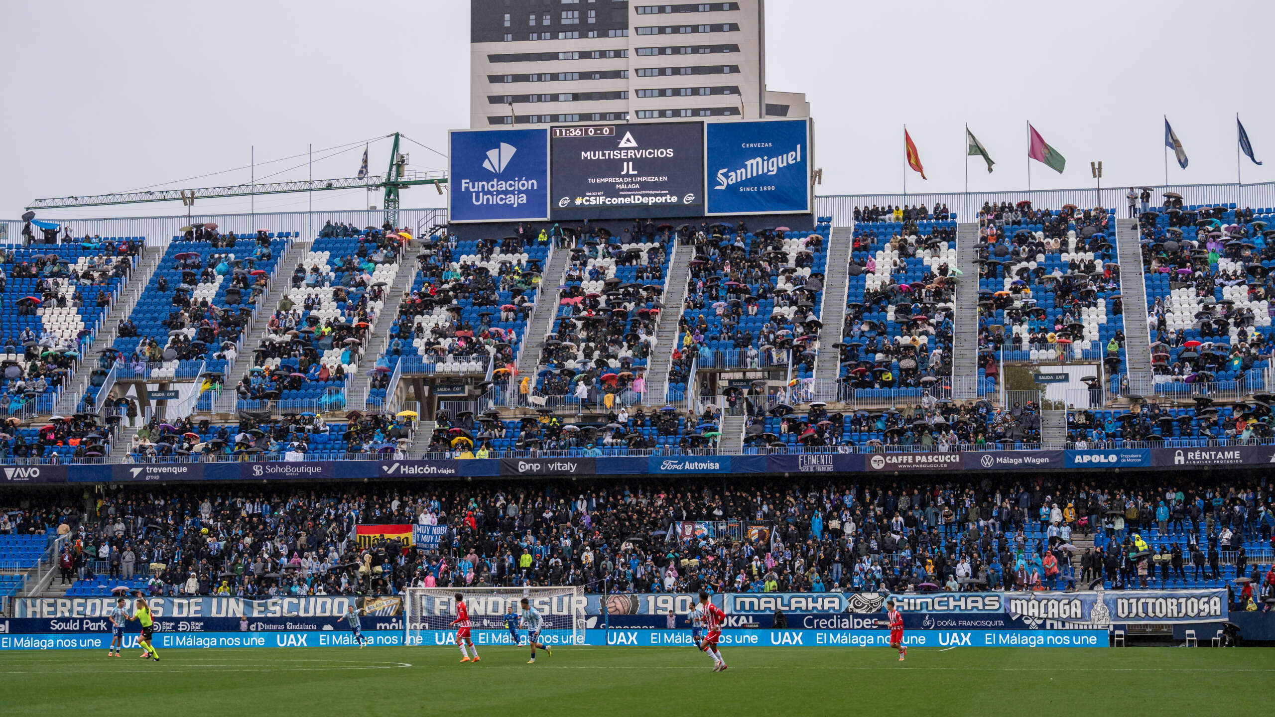Nueva denuncia de LaLiga ante cánticos ofensivos en La Rosaleda
