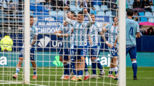 El Málaga, único equipo de Segunda que cierra el año con solo una derrota en casa