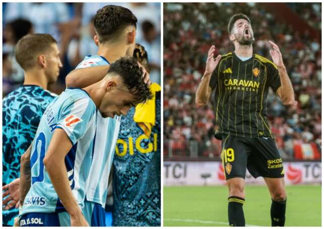 Málaga y Zaragoza, los grandes perdedores del 2025 en Segunda