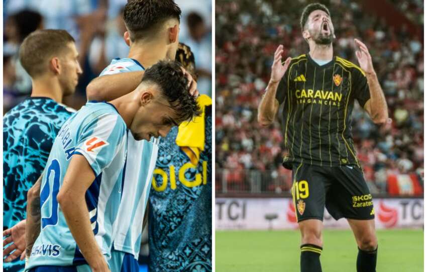 Málaga y Zaragoza, los grandes perdedores del 2025 en Segunda