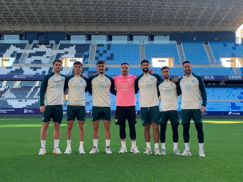 Carlos Puga: "Me da pena lo de Pellicer, pero quizás el equipo necesitaba un cambio” 1 media day malaga cf victor galilea larrubia alfonso eneko puga dotor 11zon