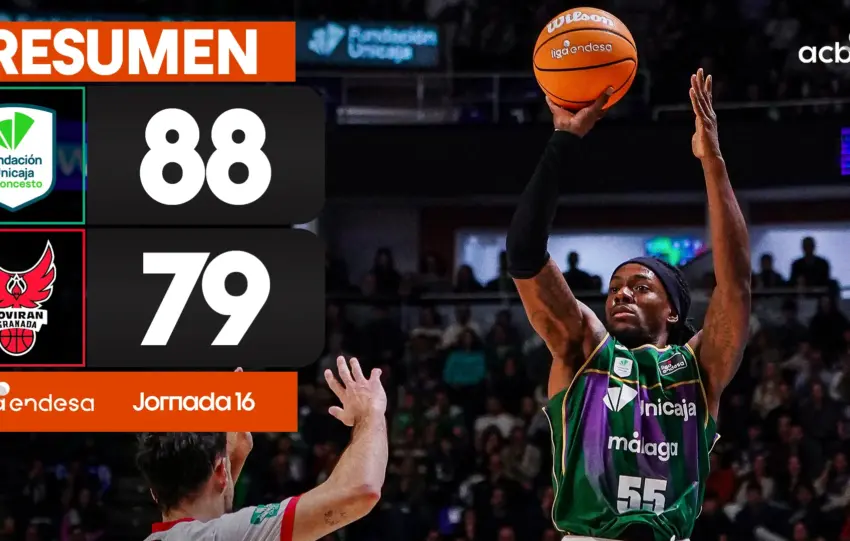 RESUMEN DEL UNICAJA 88-79 COVIRÁN GRANADA