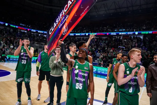 El Unicaja escala dos puestos en la clasificación ACB tras la Jornada 16