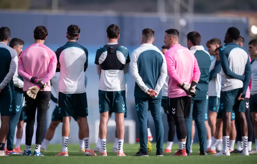Baja importante para el Málaga CF en el primer entrenamiento de la semana