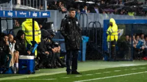 funes concentrado banquillo malaga cf burgos la rosaleda jornada 23