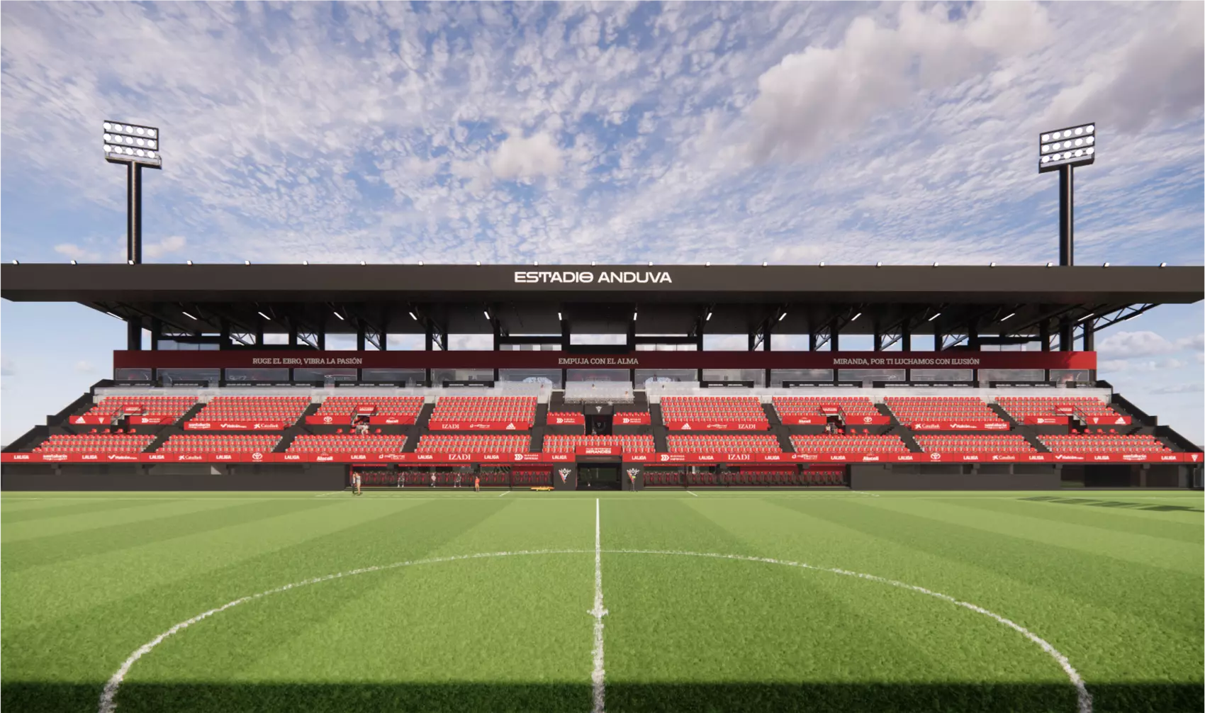 Proyecto de la nueva Tribuna Principal de Anduva | Foto: CD Mirandés