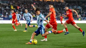 rafita disparo malaga cf burgos rosaleda jornada 23