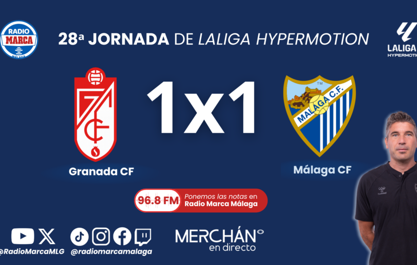 Este es el 1×1 y las notas del Málaga CF ante el Granada CF