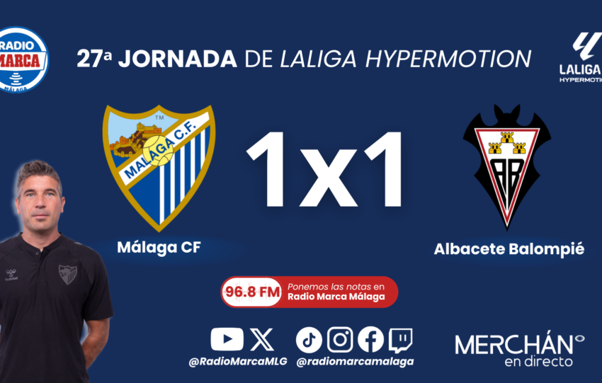 Este es el 1×1 y las notas del Málaga CF ante el Albacete Balompié