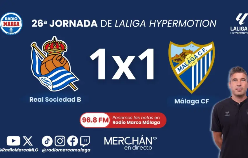 NOTAS Y 1X1 DEL MÁLAGA CF EN ANOETA ANTE LA REAL SOCIEDAD B