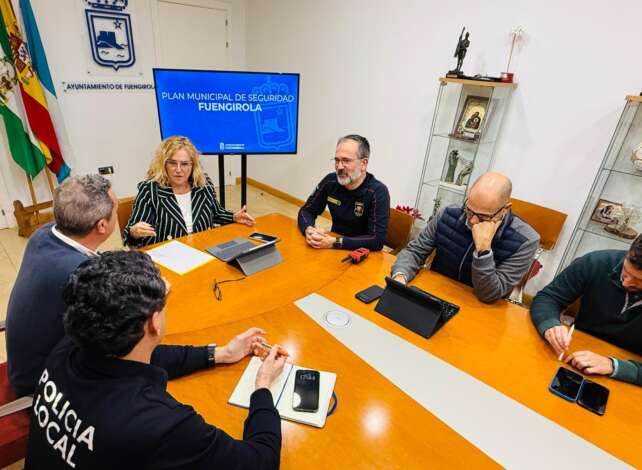 Un momento de la reunion del Comite Municipal de Emergencias