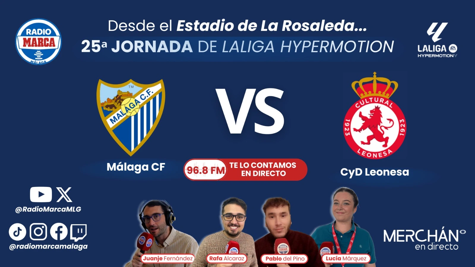 Vive en directo el Málaga CF - Cultural Leonesa