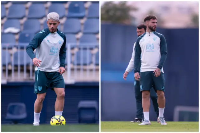 Los 'Danis' y la enfermería del Málaga CF: Uno fuerza y otro vuelve al grupo