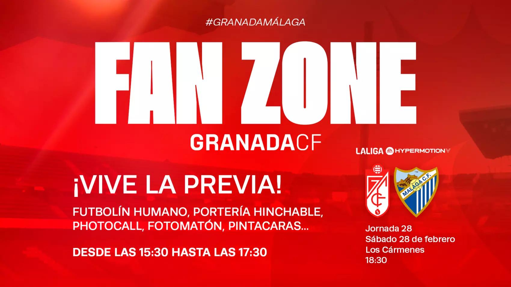 Habrá FanZone para las dos aficiones en el Granada - Málaga 1 fanzone malaga granada