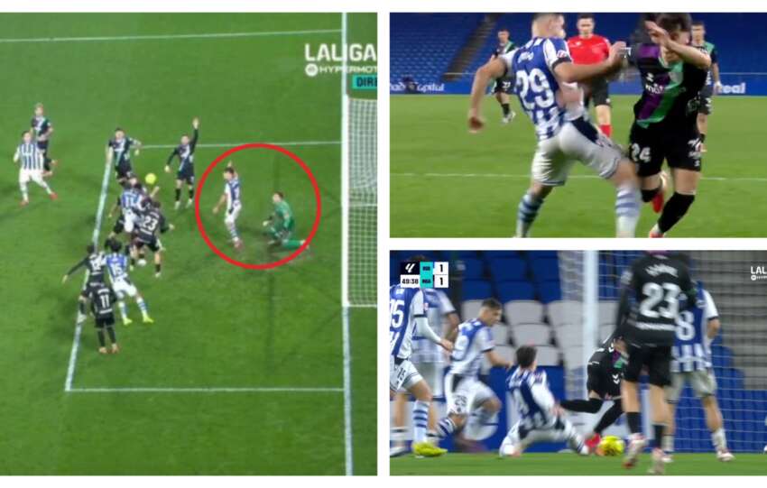 jugadas polémicas málaga cf real sociedad b