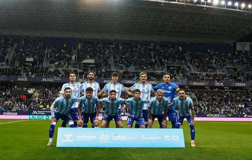 málaga cf once inicial