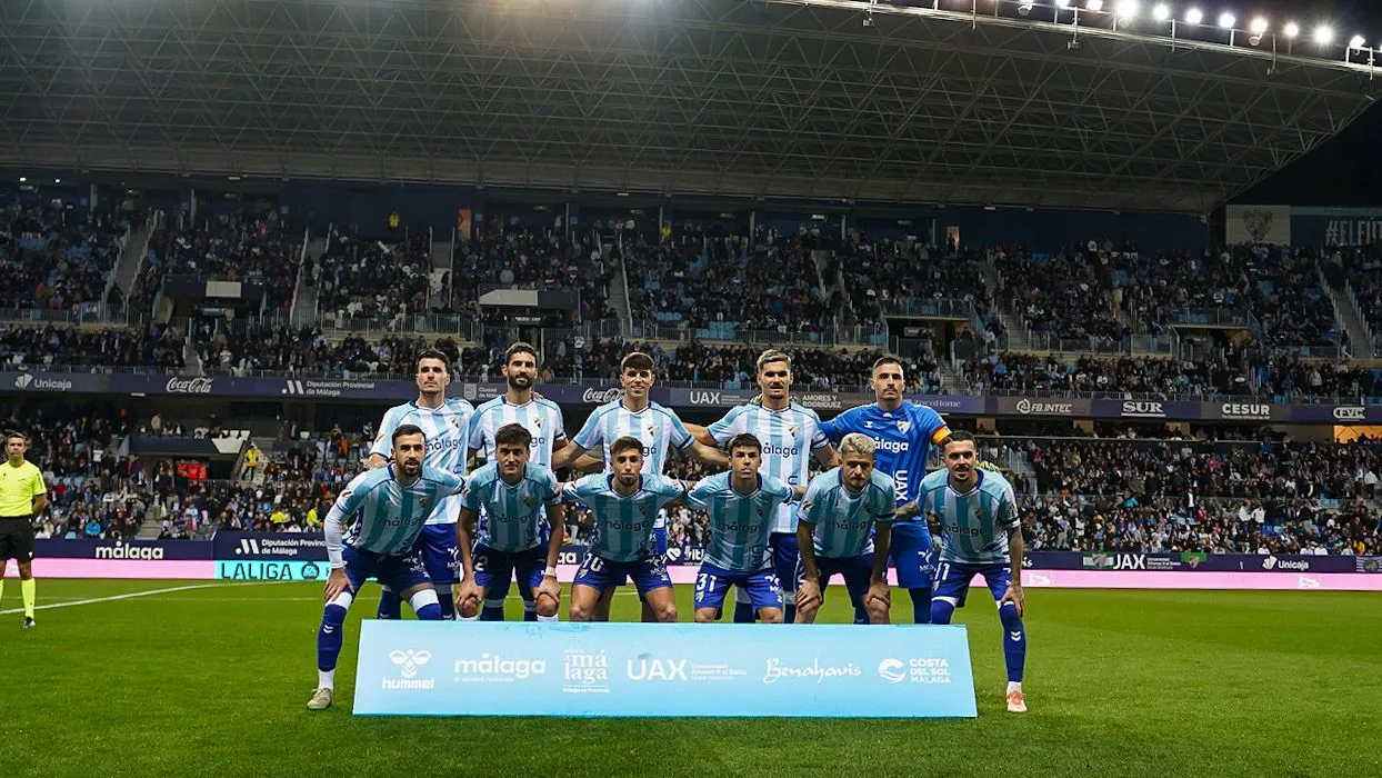málaga cf once inicial