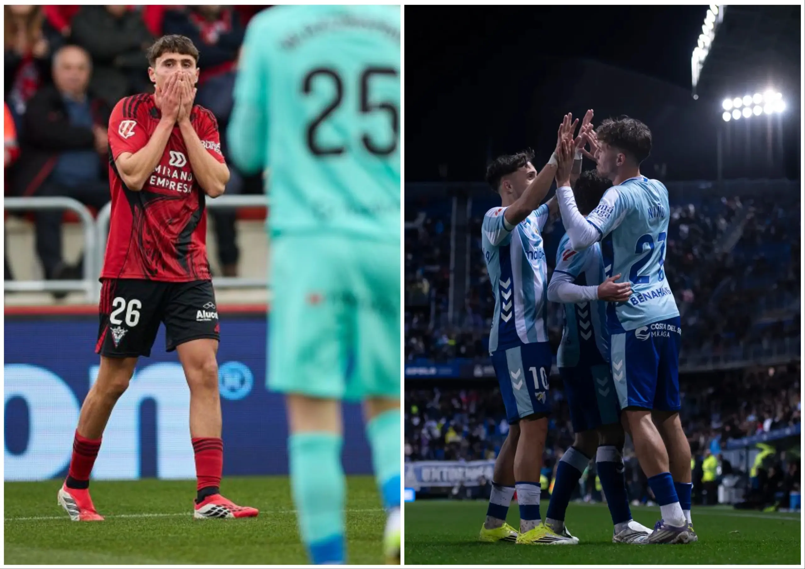 Dos polos opuestos se miden en Miranda de Ebro. Málaga CF