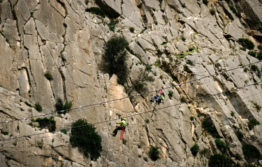 1 - AVANZAN OBRAS DEL CAMINITO DEL REY