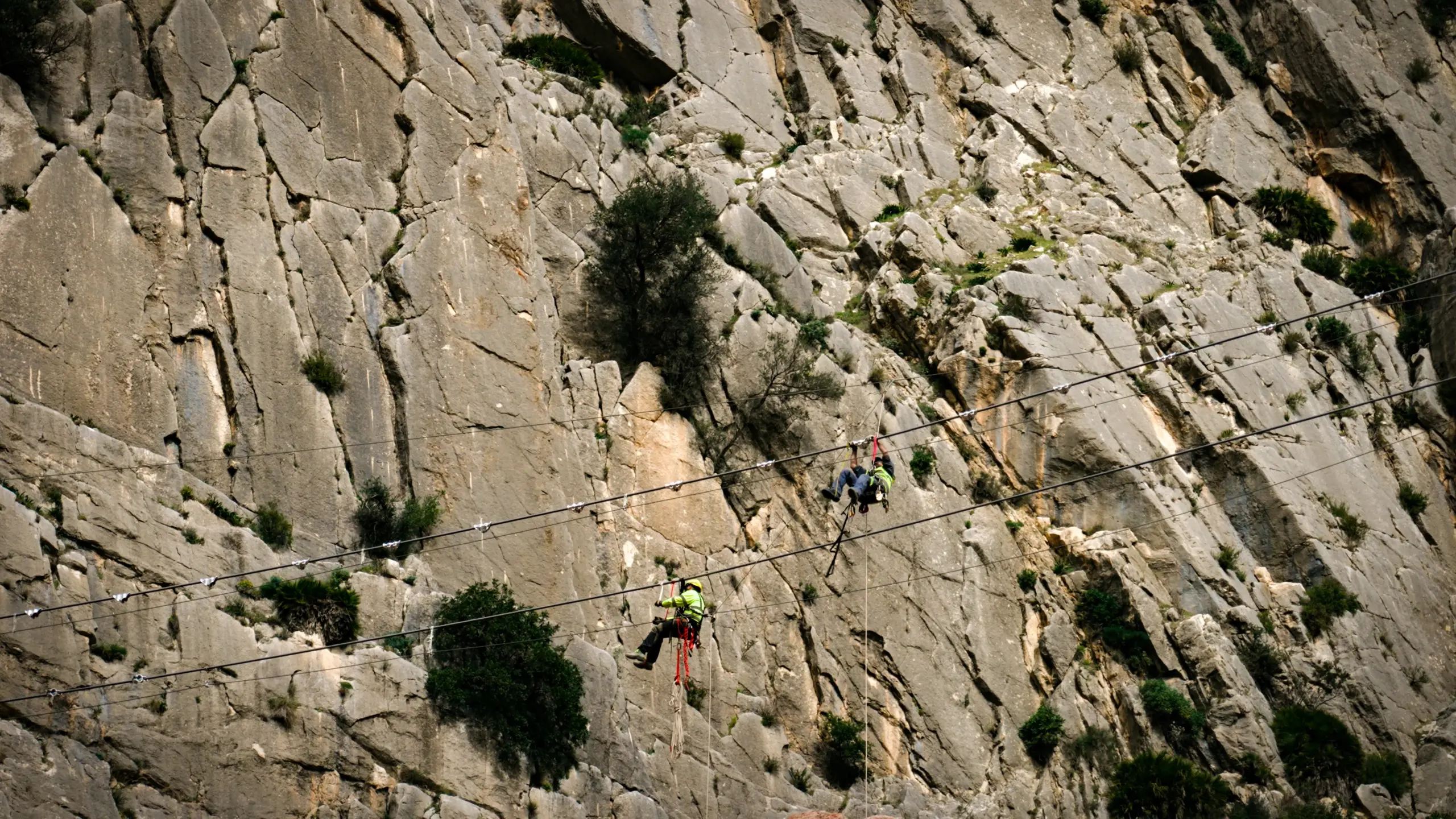 1 - AVANZAN OBRAS DEL CAMINITO DEL REY