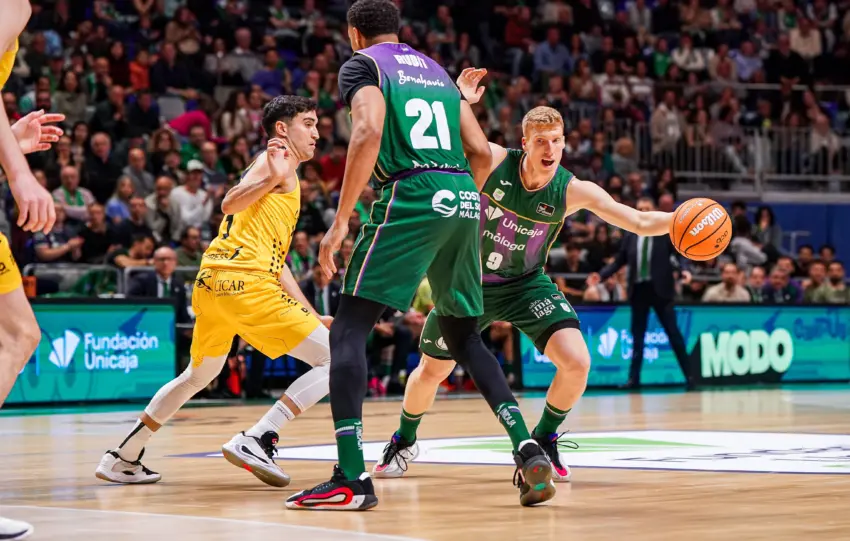 Estas son las estadísticas del Unicaja 70 - 95 Laguna Tenerife