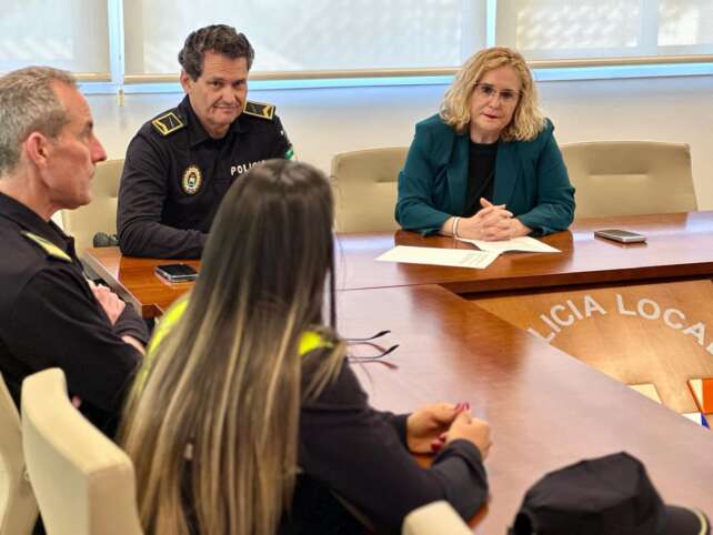 Ana Mula durante un momento de la reunion con la Unidad Viogen