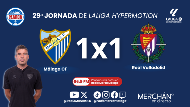 Este es el 1x1 y las notas del Málaga CF ante el Real Valladolid
