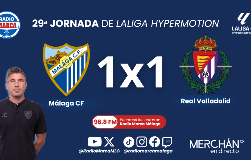 Este es el 1x1 y las notas del Málaga CF ante el Real Valladolid