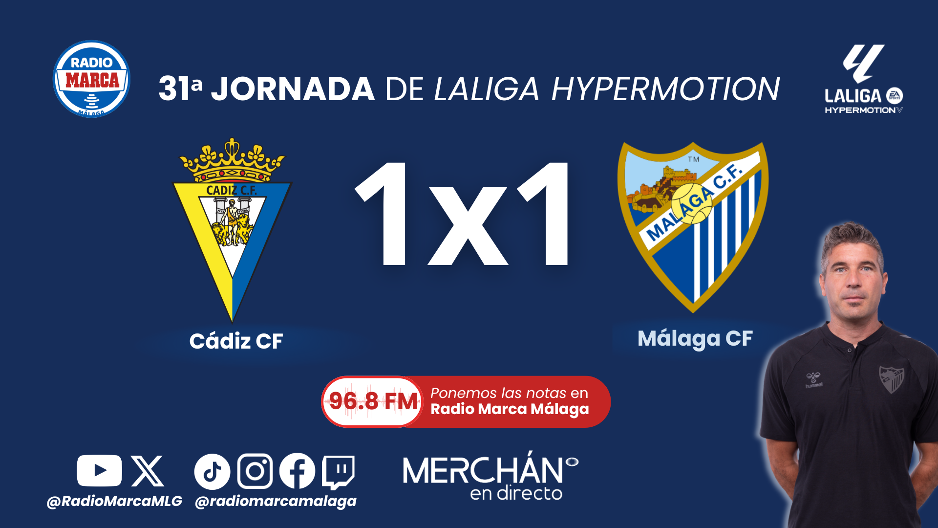 Radio Marca 9 Este es el 1x1 del Málaga CF ante el Cádiz CF