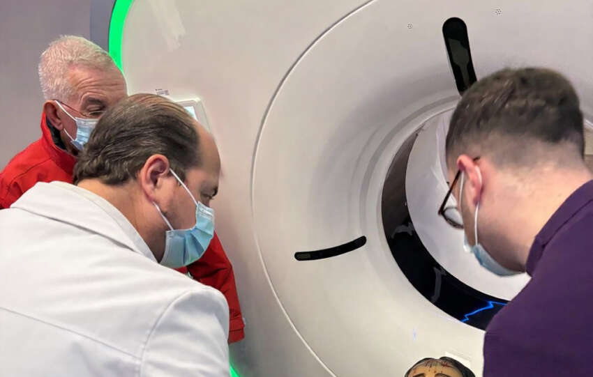 Imagen del Cristo El Nazareno durante la prueba