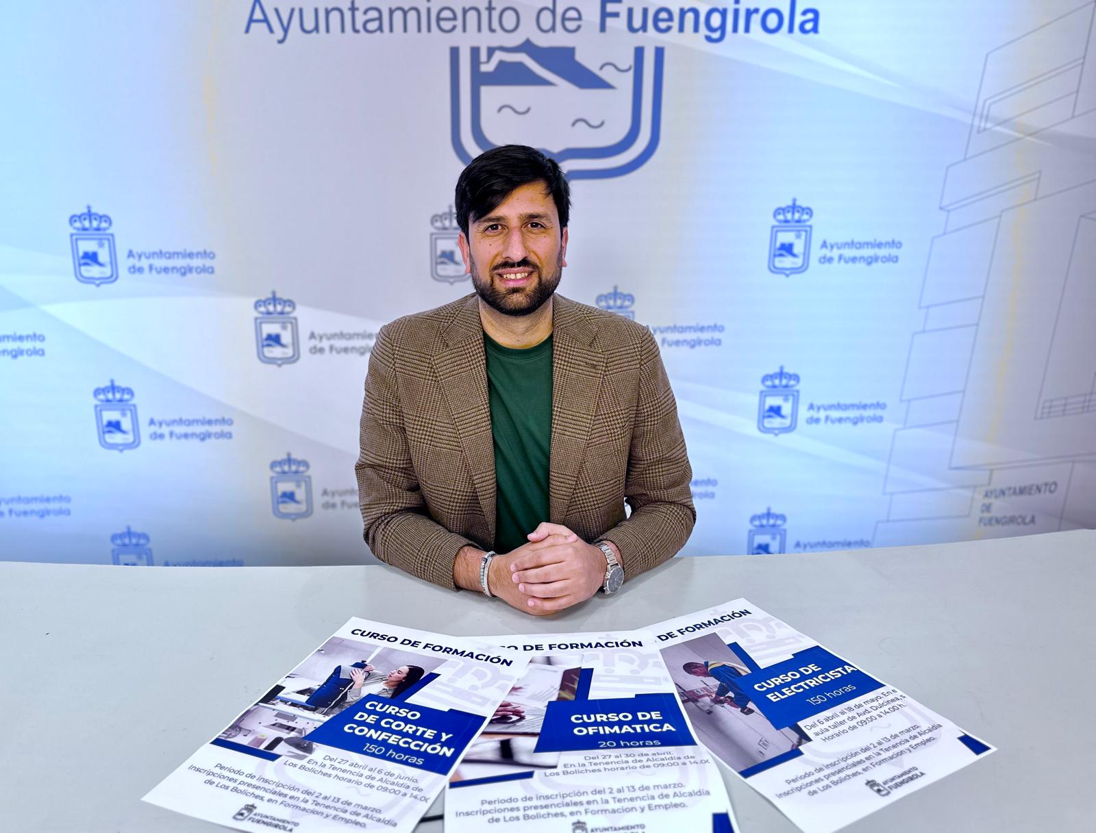 Isaac Vargas informa del periodo de inscripcion de tres cursos formativos