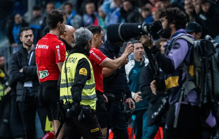 La Rosaleda cierre botellazo Morilla Turrión